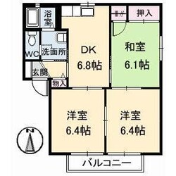 セレソンA棟の物件間取画像